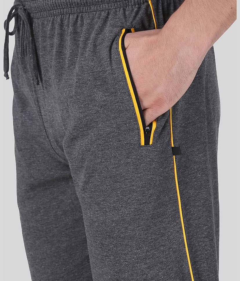 Neo Garments - Charcoal Cotton Men's Trackpants ( Pack of 1 ) view 2
