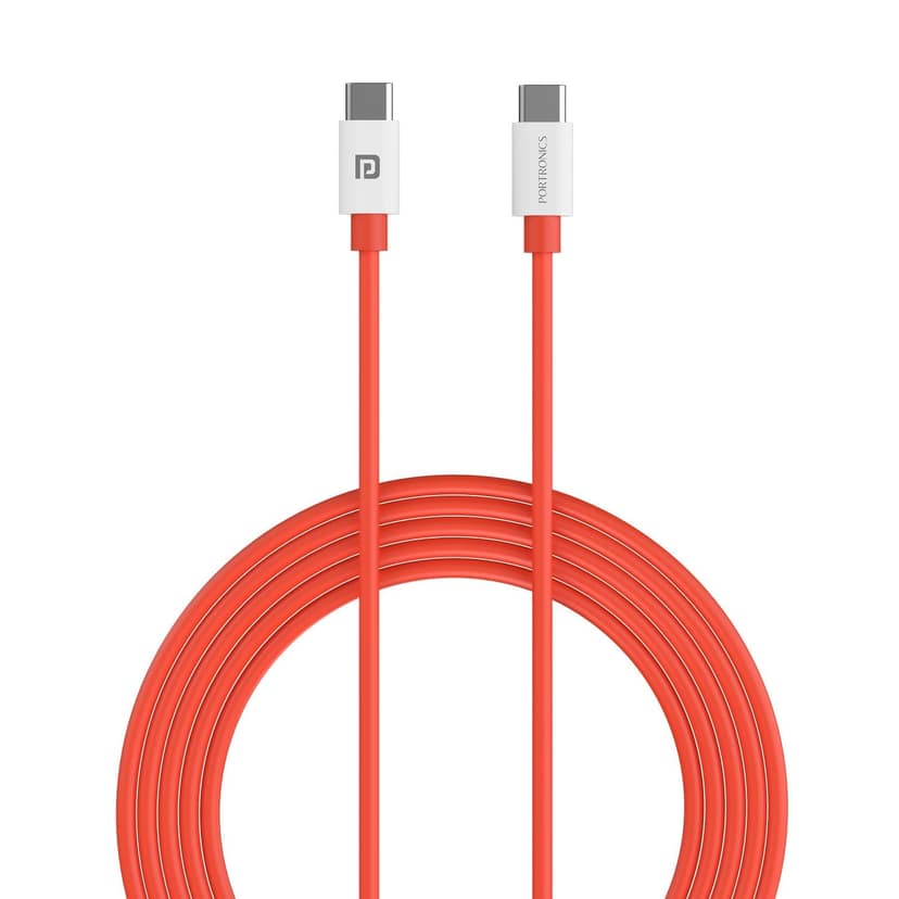 Portronics Konnect Dash Max High Grade Copper Cable, 1 M Length, Universal PD Type-C charging