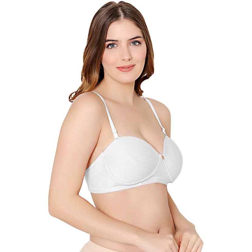 Bodycare cotton spandex wirefree convertible straps Seamless padded bra-6575B view 3
