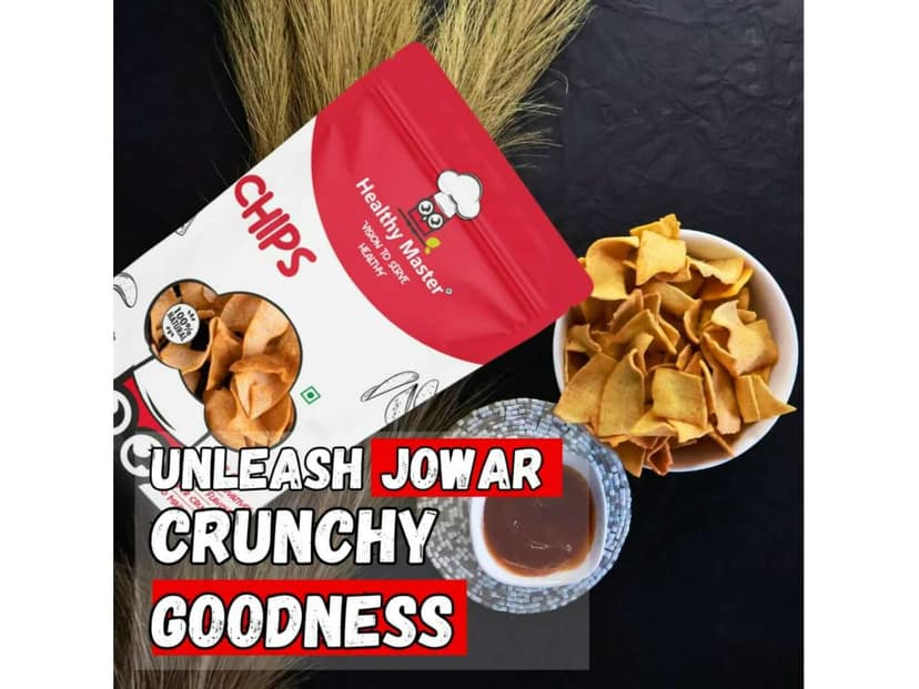 Healthy Master Jowar Chips - Baked and Nutritious (Classic Masala) - 100 Gram view 4