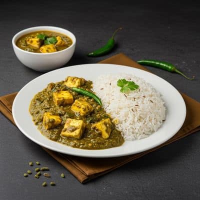 Methi Paneer Jeera Rice Combo