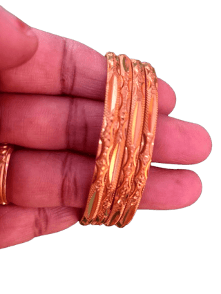 Indian Traditional Gold Plated Wedding Bangle Set for Women