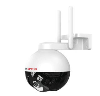 CP PLUS 4MP Wi-fi Full Color Outdoor Smart Security Camera | 360˚ with Pan & Tilt | Two Way Talk | Human Detection | Night Vision | Supports SD Card (Up to 128 GB) | Alexa & OK Google - CP-Z43A