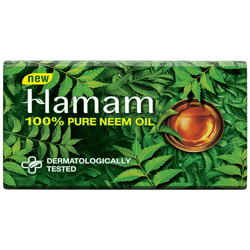 Hamam Pure Neem Oil Soap Bar, 150 G