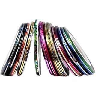 Striping Tape Set of 10pc for Professional Nail Art And Decoration