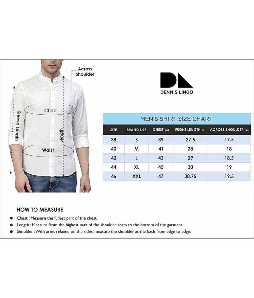 Dennis Lingo - White 100% Cotton Slim Fit Men's Casual Shirt ( Pack of 1 ) view 6