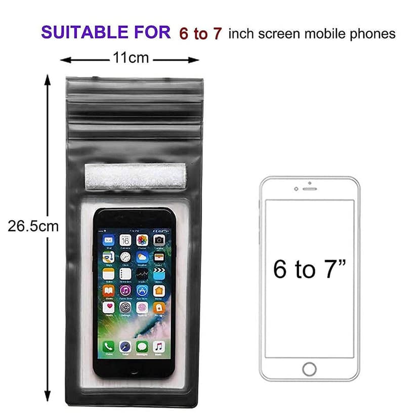 Universal Waterproof Mobile Rain Cover with Secure Lock (Pack of 2) view 5