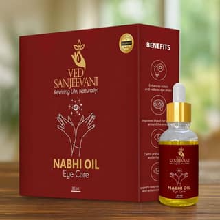 Ved Sanjeevani 100% Organic Ayurvedic Nabhi Oil for Eye Care (30ML / 1 Pc)
