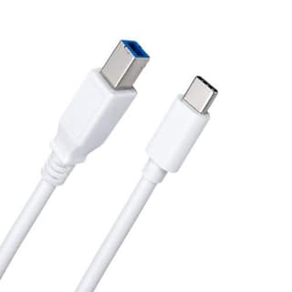 USB Type C to USB B 2.0 Printer Cable, Scanner Cable Compatible with HP Canon Epson Lexmark MacBook Pro/Air iMac XPS ASUS Laptops (Black)