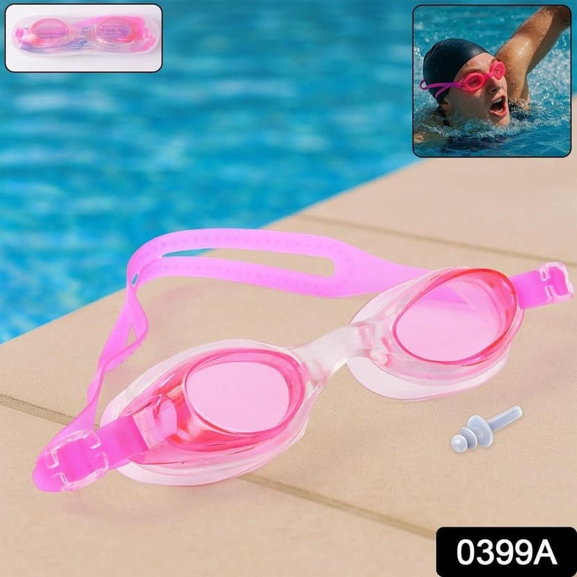 Anti-Fog Waterproof Adjustable Swimming Goggles view 2