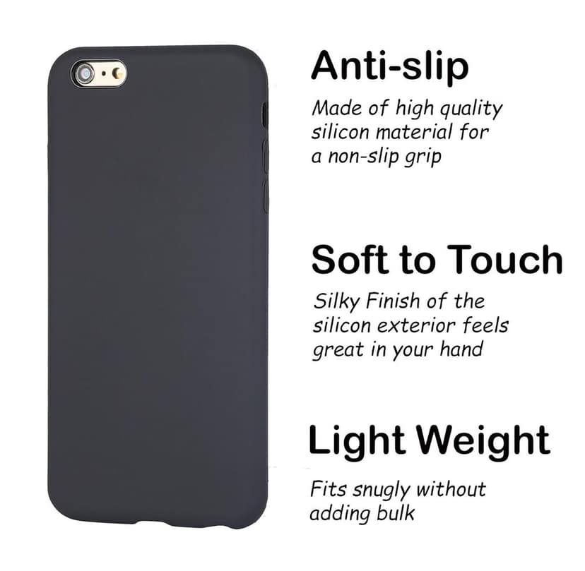 LIRAMARK Liquid Silicone Soft Back Cover Case for Apple iPhone 6 / 6S view 3
