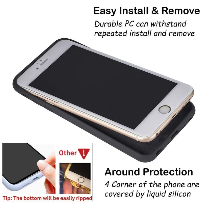 LIRAMARK Liquid Silicone Soft Back Cover Case for Apple iPhone 6 / 6S view 6