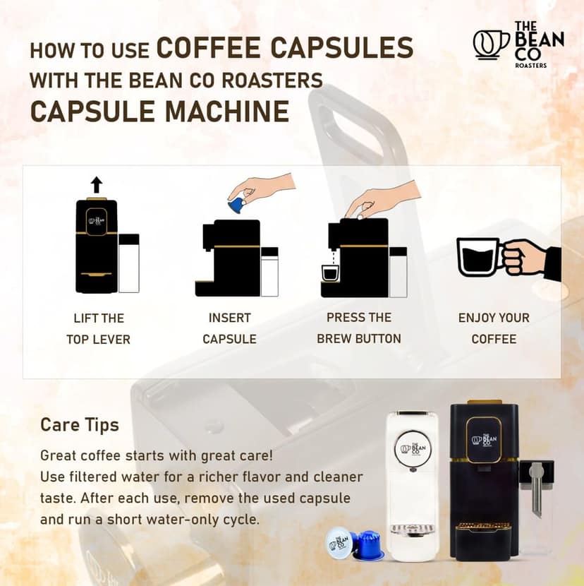 The Bean Co Roasters Delicato Aluminium Coffee Capsules | Intensity 7 | Smooth & Delicate | Light to Medium Roast | 100% Premium Arabica view 8