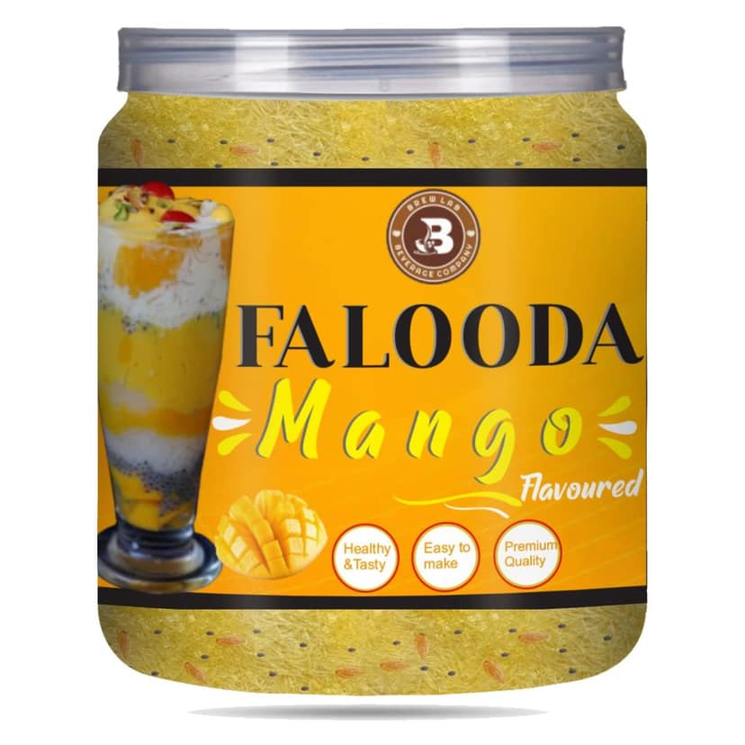 Brew Lab Combo-Instant Falooda Mix | Kesar Pista, Mango, Rose, Strawberry Flavour Each 250 g view 4