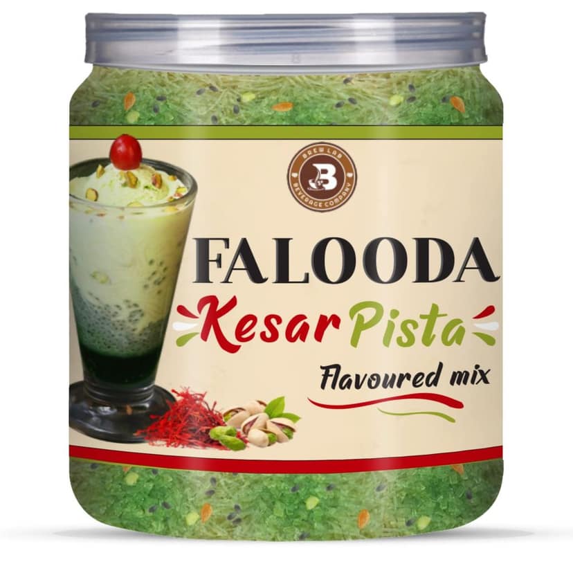 Brew Lab Combo-Instant Falooda Mix | Kesar Pista, Mango, Rose, Strawberry Flavour Each 250 g view 5