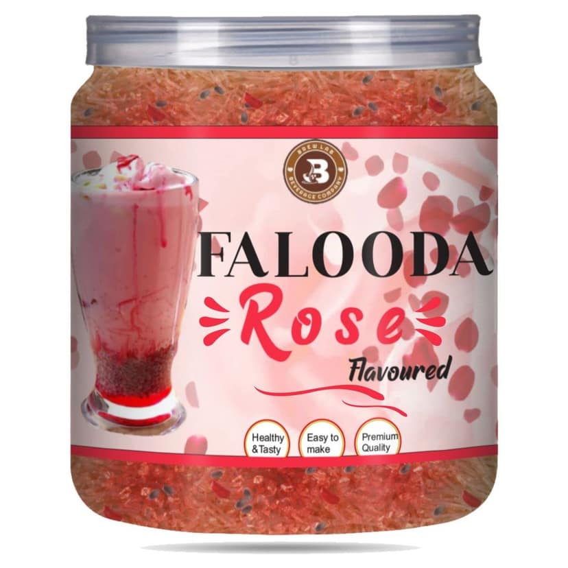 Brew Lab Combo-Instant Falooda Mix | Kesar Pista, Mango, Rose, Strawberry Flavour Each 250 g view 6