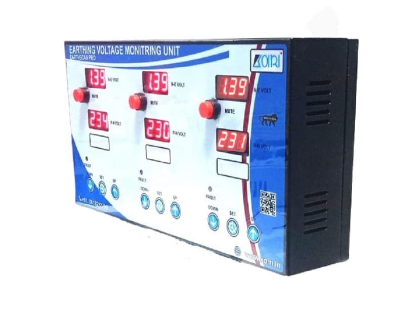 Koiri Make Earthing Voltage Monitoring Unit Tripple Screen ( EARTHSCAN PRO Series ) view 3