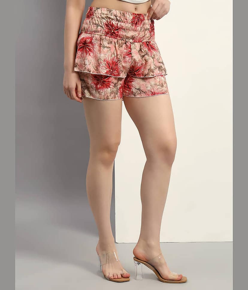 Addyvero Rayon Hot Pants - Pink
