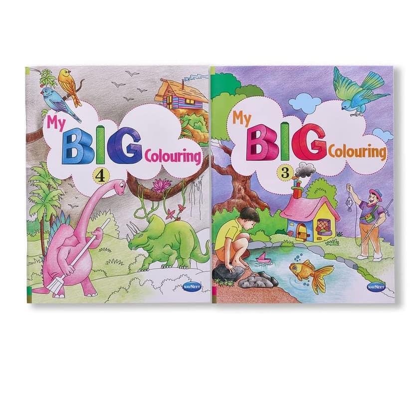 Navneet My Big Colouring Book -III and IV Bold, big and eye-catching illustrations. [Paperback] Navneet Education Limited