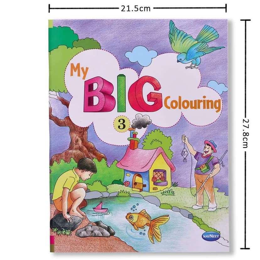 Navneet My Big Colouring Book -III and IV Bold, big and eye-catching illustrations. [Paperback] Navneet Education Limited view 3