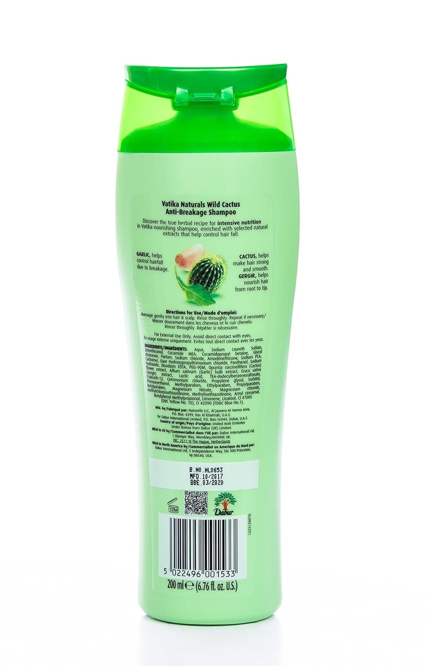 Dabur Vatika Wild Cactus Shampoo 200Ml view 2