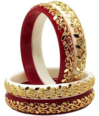 Bovzen - Multicolor Bangle ( Pack of 4 )
