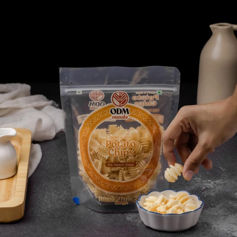 ODM Masala Potato Chips (Ready-to-Fry Aloo Chips) - Crispy Snack view 3