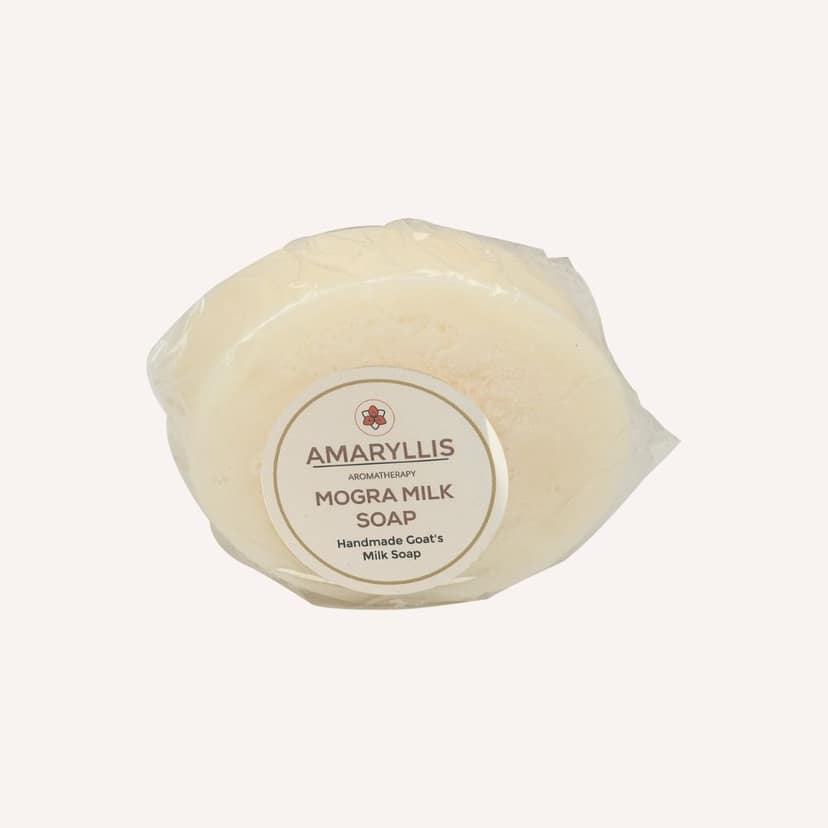 Amaryllis Mogra Milk Soap Bar (100g) | Goat Milk & Floral Scent | Gentle Cleansing