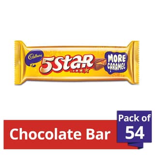 Cadbury 5 Star Chocolate Bar, 10.1G (Pack Of 54)