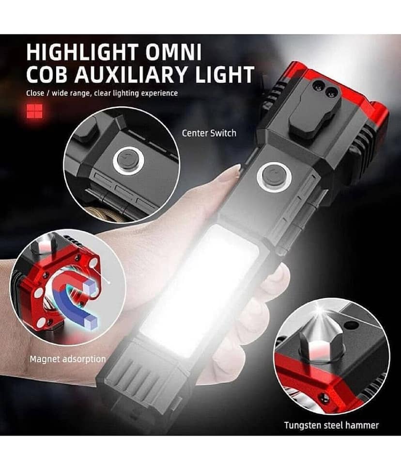 DHSMART 3W USB Rechargeable LED Torch Metal Polish Block SuperBright Long LifeFlashlight Lamp Camping Light 1 no.s view 3