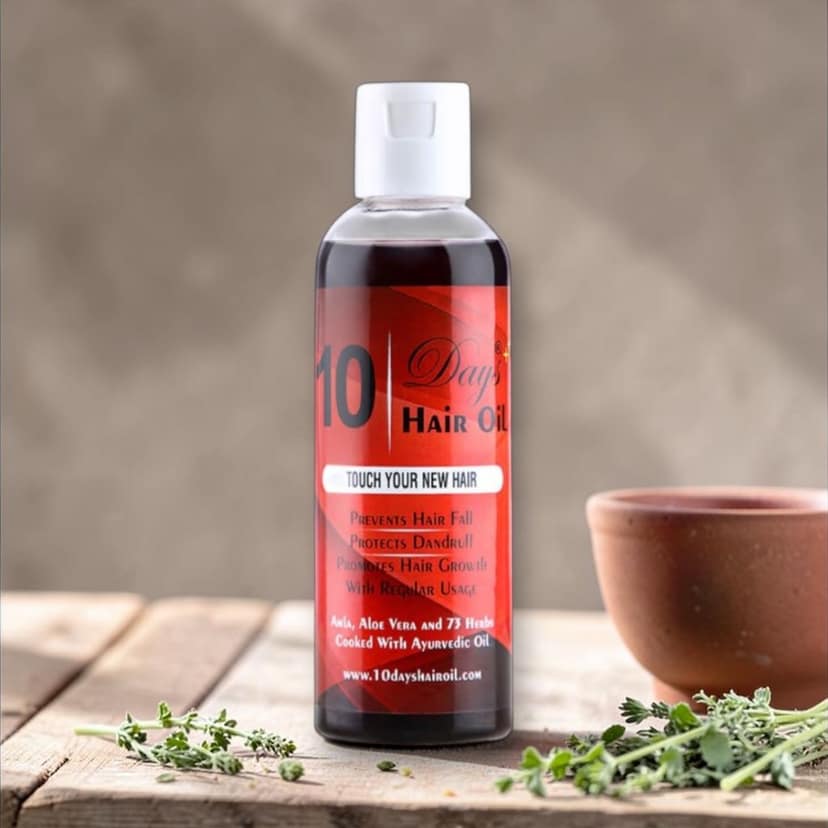 Therapeutic Herbal Hair Oil for hair growth and hair fall control oil with Amla, Aloe Vera & Bhringraja Traditional Ayurvedic Hair-Oil with 77 Herbs 100ml Pack of 1 view 7