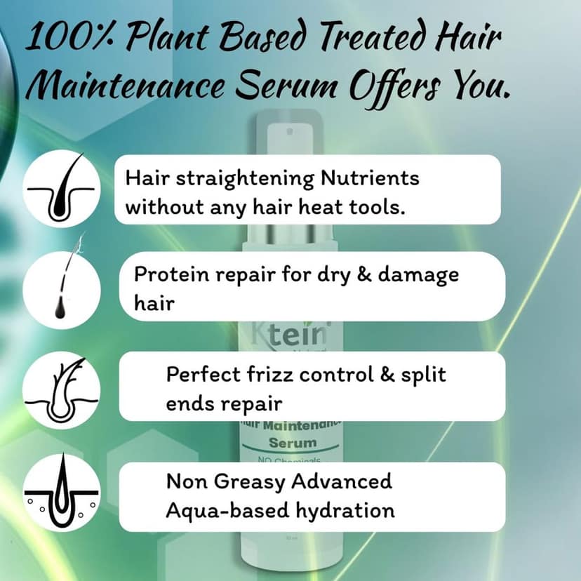 Ktein 100% Plant Based Treated Hair Maintenance Serum view 7
