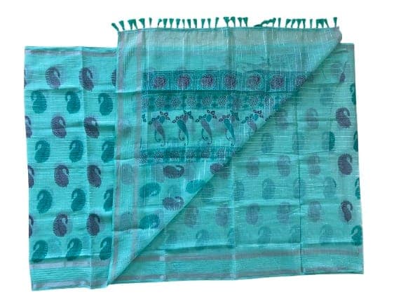 Linen Cotton Saree view 3