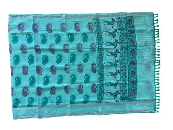 Linen Cotton Saree view 4