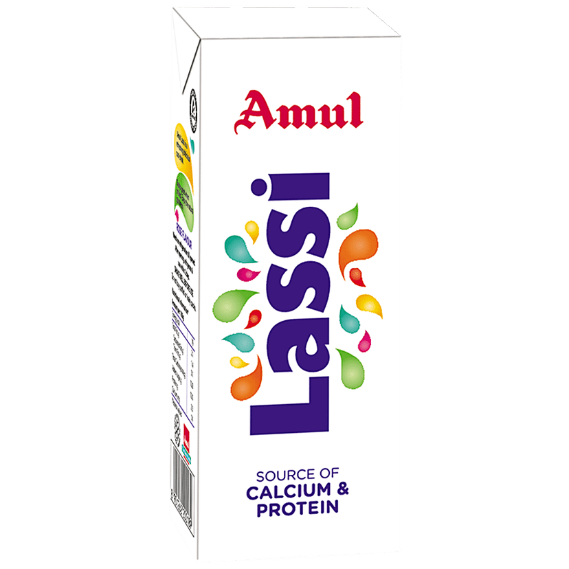 Amul Lassi - Rose Flavour, Source Of Calcium & Protein, 200 Ml Carton(Savers Retail)
