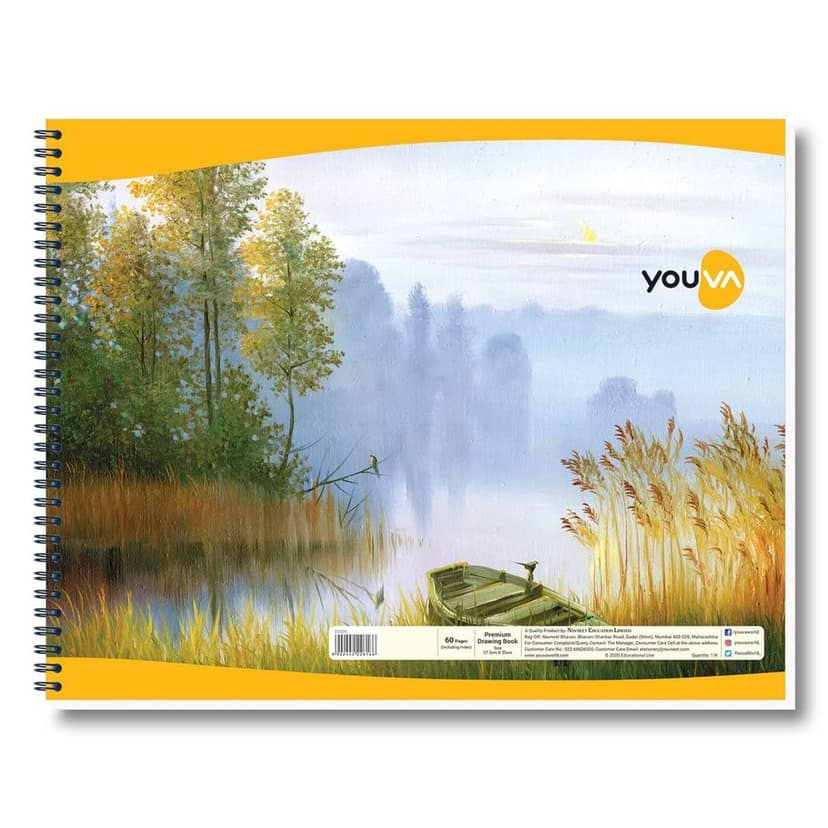 Navneet Youva | Spiral Wiro Drawing Book | 27.5cm x 35cm | 60 Pages | Pack of 1 view 8