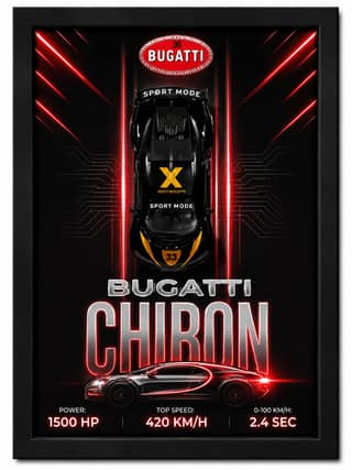 Bugatti Chiron Die Cast Frame