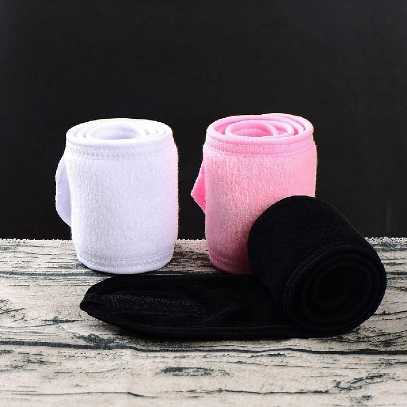 Elecsera Facial Headbands Stretchable Elasticized Facial Band For Women Men Facial Head Band Adjustable Makeup Headband Makeup Headband