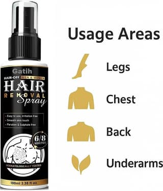 Kojic Natural Hair Removal Spray for Men & Women 100 ( Pack of 1 )