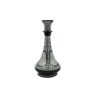 Bidri Shahnai Vase-Sheet Work