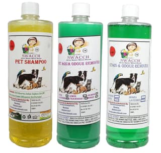Swacch Shampoo (Lemon) + Deodorizer (Jasmine) + Stain Remover (Jasmine) 1 Litre Each