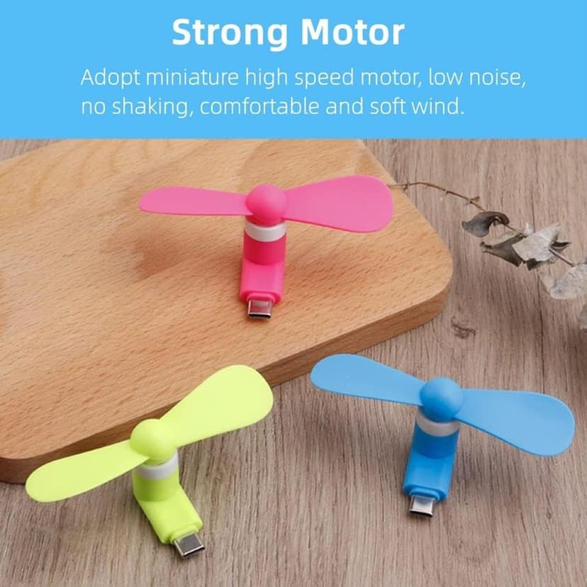 Micro / Android USB Mini Fan Flexible USB Fan (1 Pc / With Card Packing) view 4