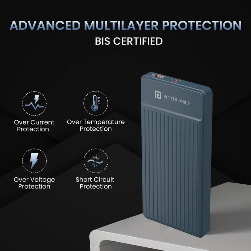 Portronics Luxcell B 10K 10000 mAh power bank view 5