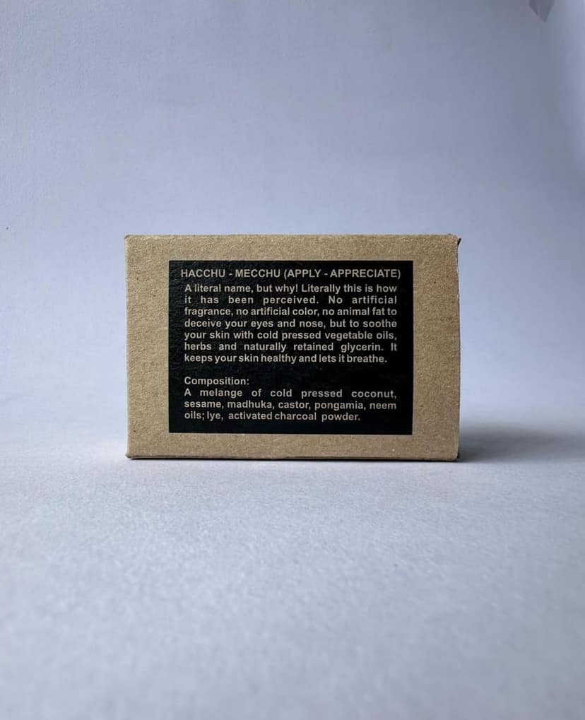 HACCHU MECCHU - Special Handcrafted Bath Essential for Oil & Pollution Free Skin - Activated Charcoal view 2