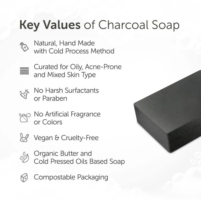 HACCHU MECCHU - Special Handcrafted Bath Essential for Oil & Pollution Free Skin - Activated Charcoal view 3
