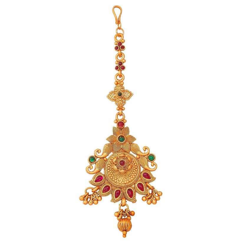 Morison Delicate Rose Gold Mangtikka Subtle Glamour for Modern Brides view 2