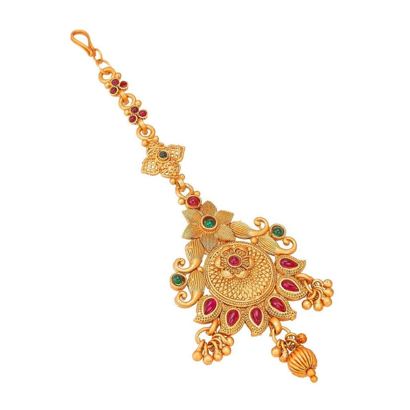Morison Delicate Rose Gold Mangtikka Subtle Glamour for Modern Brides view 3