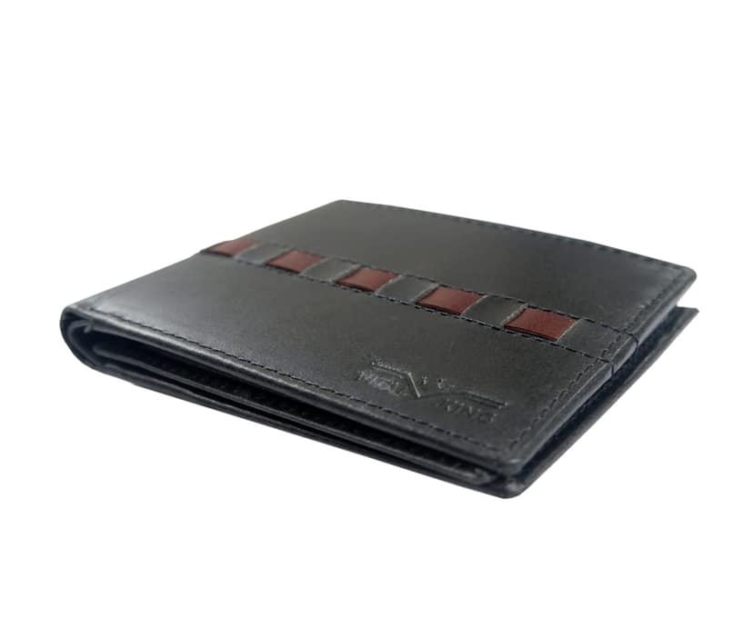 Vital King Men Trendy Black Genuine Leather RFID Wallet (9 Card Slots) view 2