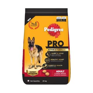 Pedigree Pro Adult Large Breed Dry Dog Food 20 Kg