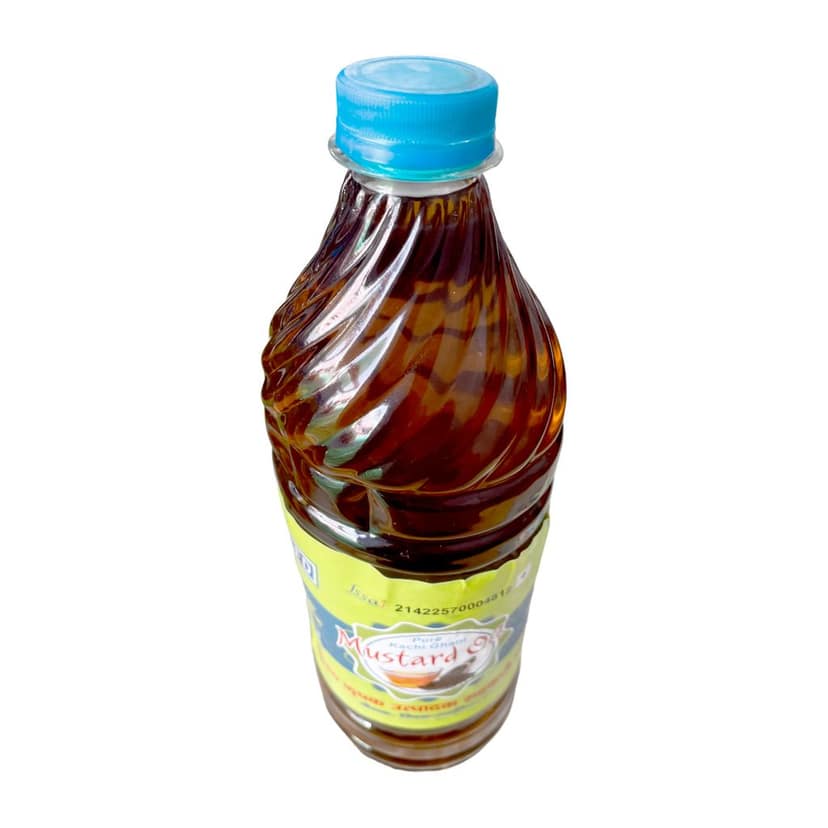 Pure Cold Press Kachi ghani Mustard Oil 1Ltr view 2